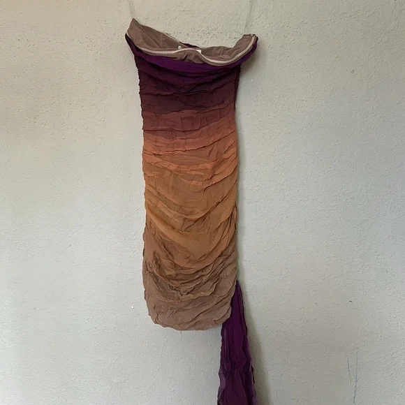 House of CB Sofie Mesh Ombre‎ Mini Dress Size XS Taller length - Picture 7 of 15